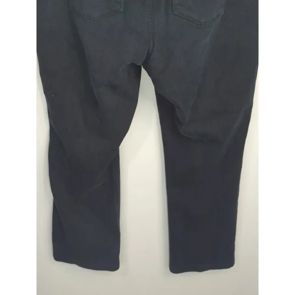 Lauren Ralph Lauren Black Tapered Down‎ Mid Rise Casual Slim Denim Womens 20W